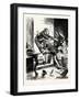 Charles Dickens Sketches by Boz One Gentleman Was Observed Suddenly to Rush from the Table-George Cruikshank-Framed Giclee Print