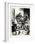 Charles Dickens Sketches by Boz One Gentleman Was Observed Suddenly to Rush from the Table-George Cruikshank-Framed Giclee Print