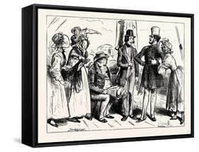 Charles Dickens Sketches by Boz So Exactly the Air of the Marquis Said the Military Gentleman-George Cruikshank-Framed Stretched Canvas