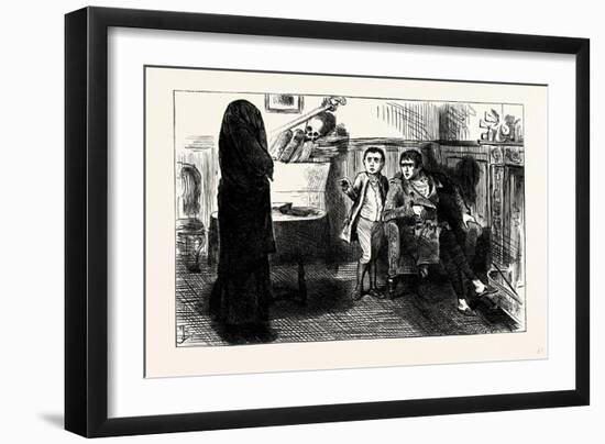 Charles Dickens Sketches by Boz the Black Veil-George Cruikshank-Framed Giclee Print