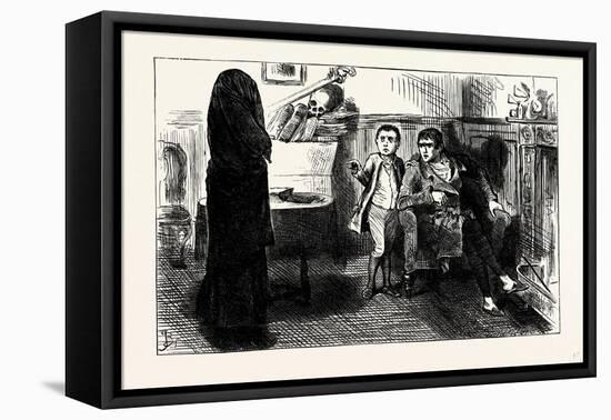 Charles Dickens Sketches by Boz the Black Veil-George Cruikshank-Framed Stretched Canvas