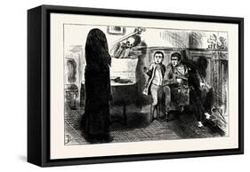 Charles Dickens Sketches by Boz the Black Veil-George Cruikshank-Framed Stretched Canvas