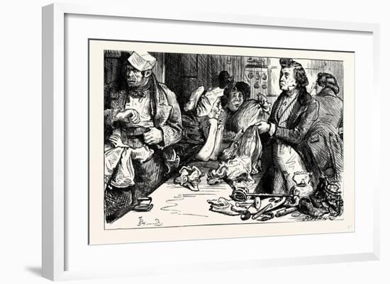 Charles Dickens Sketches by Boz the Pawnbroker's Shop-George Cruikshank-Framed Giclee Print