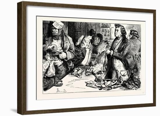 Charles Dickens Sketches by Boz the Pawnbroker's Shop-George Cruikshank-Framed Giclee Print