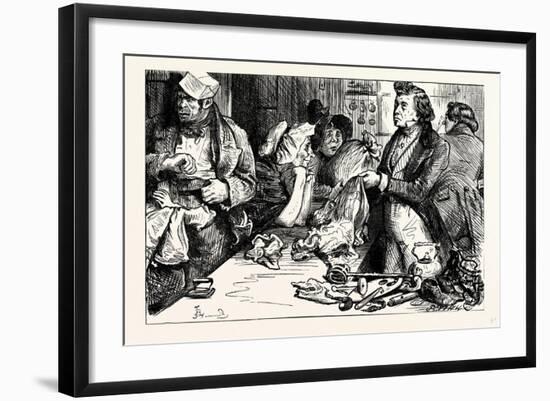 Charles Dickens Sketches by Boz the Pawnbroker's Shop-George Cruikshank-Framed Giclee Print