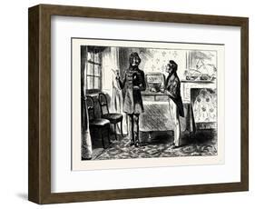 Charles Dickens Sketches by Boz When He First Came to Look at the Lodgings-George Cruikshank-Framed Giclee Print