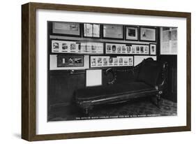 Charles Dickens - the sofa on which he died-Hablot Knight Browne-Framed Giclee Print