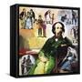 Charles Dickens with His Characters-Ralph Bruce-Framed Stretched Canvas