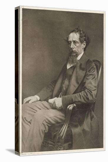 Charles Dickens Writer-null-Stretched Canvas