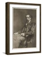 Charles Dickens Writer-null-Framed Art Print