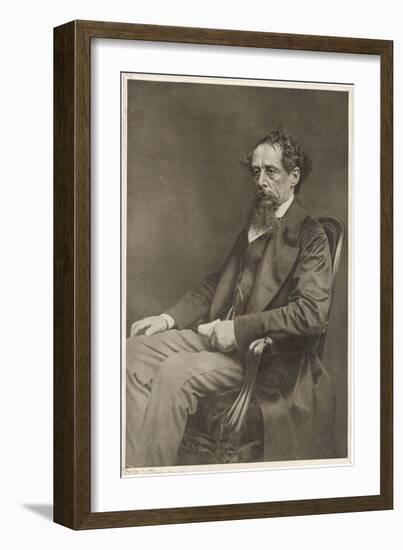 Charles Dickens Writer-null-Framed Art Print