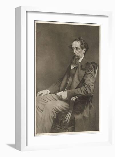 Charles Dickens Writer-null-Framed Art Print