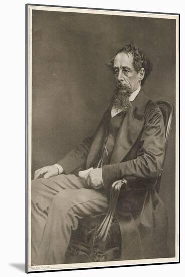 Charles Dickens Writer-null-Mounted Art Print