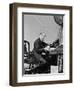 Charles Dickens Writing at Desk-null-Framed Photographic Print