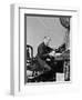 Charles Dickens Writing at Desk-null-Framed Photographic Print