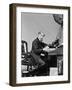 Charles Dickens Writing at Desk-null-Framed Photographic Print