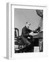 Charles Dickens Writing at Desk-null-Framed Photographic Print