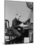 Charles Dickens Writing at Desk-null-Mounted Photographic Print