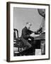 Charles Dickens Writing at Desk-null-Framed Photographic Print