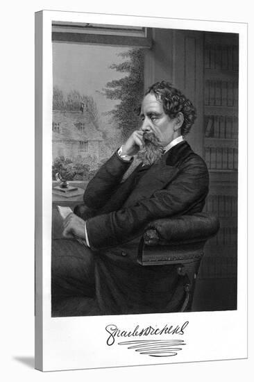 Charles Dickens-Alonzo Chappel-Stretched Canvas