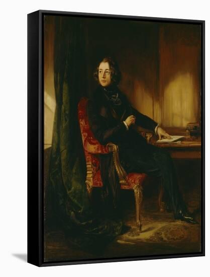 Charles Dickens-Daniel Maclise-Framed Stretched Canvas