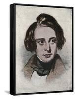 Charles dickens-Samuel Laurence-Framed Stretched Canvas