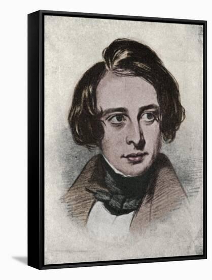 Charles dickens-Samuel Laurence-Framed Stretched Canvas