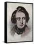 Charles dickens-Samuel Laurence-Framed Stretched Canvas