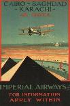 Cairo, Baghdad, Karachi-Imperial Airways-Charles Dickson-Art Print