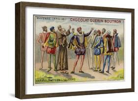 Charles, Duke of Mayenne, Addressing Members of the Catholic League-null-Framed Giclee Print