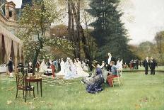 The Wedding, Fontainebleu; Les Noces, Fontainbleu-Charles Edouard Delort-Stretched Canvas