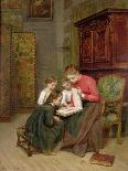 Supper Time-Charles Edouard Frere-Framed Stretched Canvas