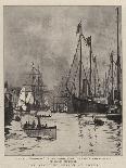 At Last, the Aurania Coming to Her Berth at Southampton-Charles Edward Dixon-Giclee Print