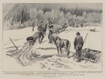 To Klondyke by the All-Canadian Route, a Block on the Stikine River-Charles Edwin Fripp-Giclee Print