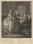 Marriage Contract, 18th Century-Charles Eisen-Mounted Giclee Print