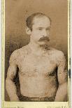 Cabinet Card of a Tattooed Man, C.1899-Charles Eisenmann-Stretched Canvas