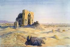 City of Tombs, Looking Towards Sakkara, Cairo, Egypt, 1863-Charles Emile De Tournemine-Giclee Print