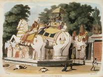 The Palace of Tippoo Sahib for "Oriental Drawings", Pub. 1806-Charles Emilius Gold-Mounted Giclee Print