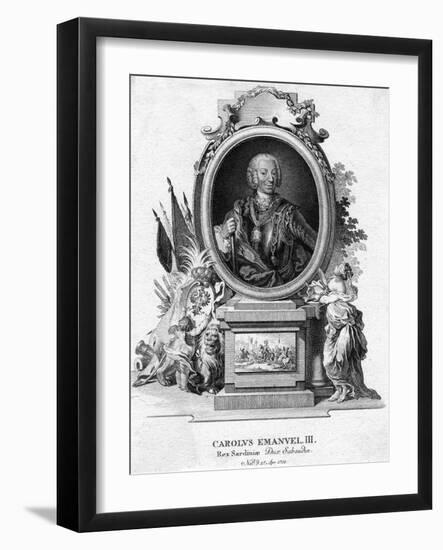 Charles Emmanuel III of Sardinia, Duke of Savoy and King of Sardinia, (1701-177)-null-Framed Giclee Print