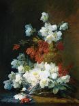 Still-Life of Christmas Roses-Charles Etienne Guerin-Stretched Canvas