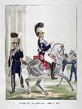 Uniforms of a Regiment of Hussars of the French Royal Guard, 1823-Charles Etienne Pierre Motte-Giclee Print