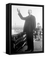 Charles Evans Hughes campaigning in presidential election, 1916-Harris & Ewing-Framed Stretched Canvas