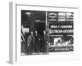 Charles F. Gardner, Electrician and Locksmith-null-Framed Photo