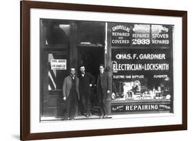 Charles F. Gardner, Electrician and Locksmith-null-Framed Art Print