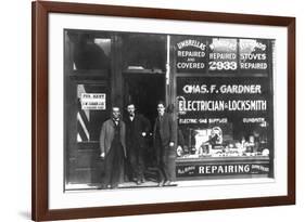 Charles F. Gardner, Electrician and Locksmith-null-Framed Art Print