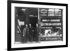 Charles F. Gardner, Electrician and Locksmith-null-Framed Art Print