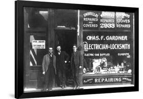 Charles F. Gardner, Electrician and Locksmith-null-Framed Art Print