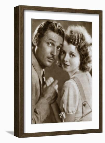 Charles Farrell and Janet Gaynor, American Actors, 1933-null-Framed Giclee Print