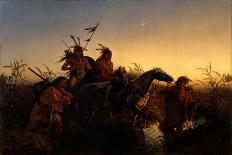 The Buffalo Dance, 1860 (Oil on Canvas)-Charles Ferdinand Wimar-Giclee Print