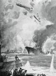 Cuxhaven Raid, 25 December 1914-Charles Fouqueray-Mounted Giclee Print